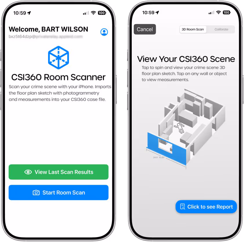 Moasure Interface in CSI360 Software